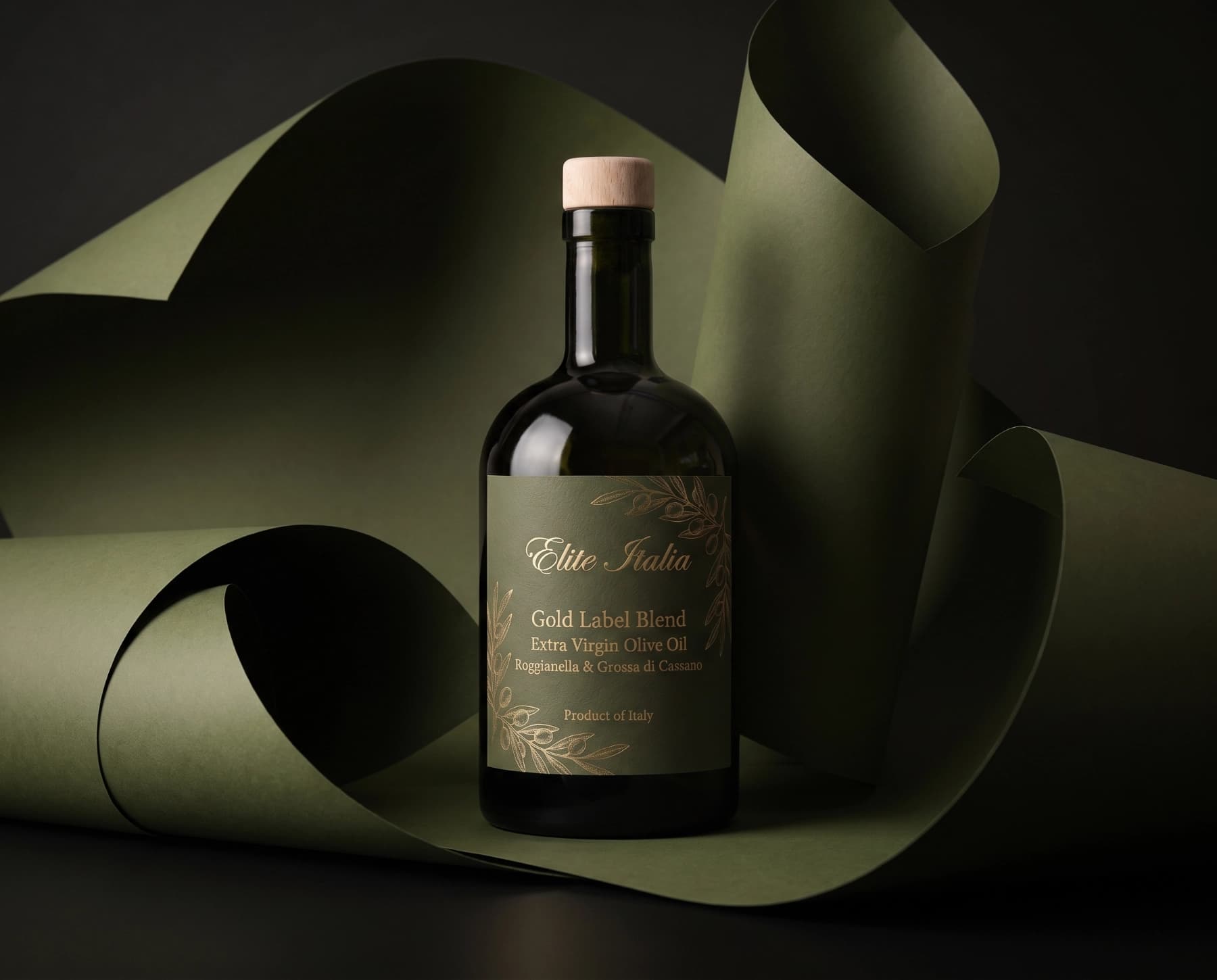 Olive oil still-life